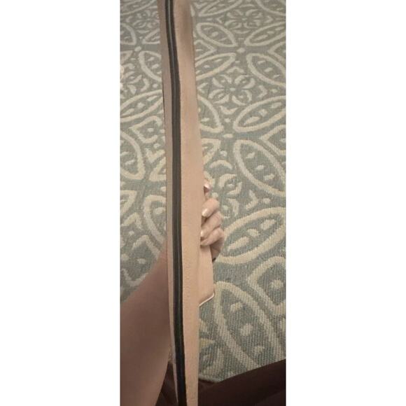 Mark Fran Faux Leather Clutch Bag Pink Iridescent Chevron Zip Tassel Bag Purse - Picture 12 of 16